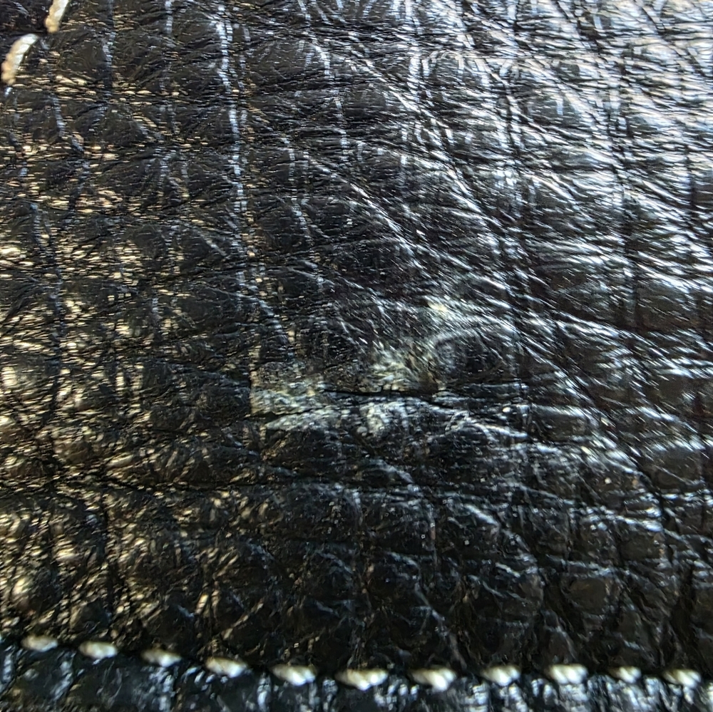 Roots Black Leather Shoulder Tote Bag with Detachable Strap - Picture 5 of 5